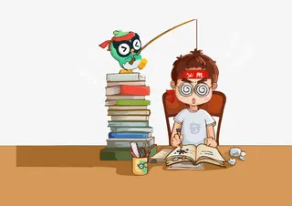 备考卡通人物免抠