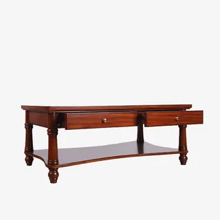 客厅茶几 长方形桃花芯纯免抠