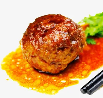 红烧狮子头免抠