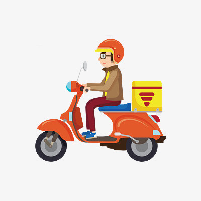 外 卖骑手配送免抠