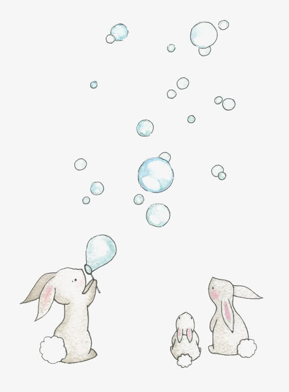 吹泡泡免抠