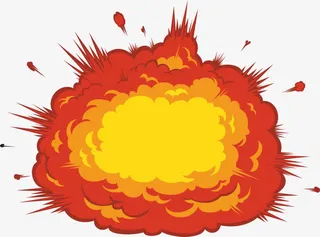 爆炸 卡通 时尚免抠