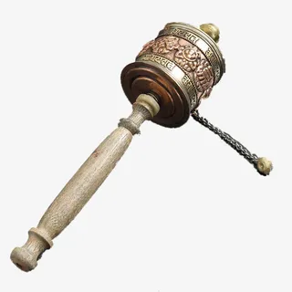 木柄转经筒免抠