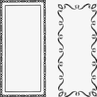 卷轴边框免抠