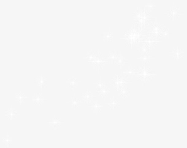 手绘灰色群星免抠