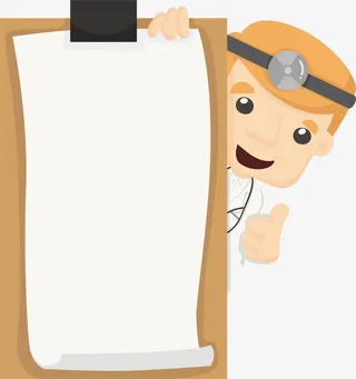 卡通人物可爱医生免抠