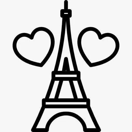 巴黎爱图标免抠