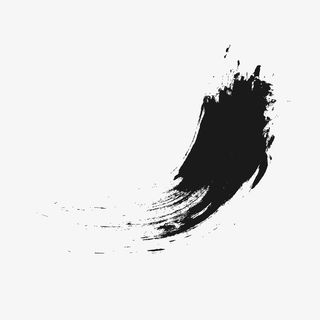 png墨迹笔画泼墨效果毛笔笔画中国风免抠