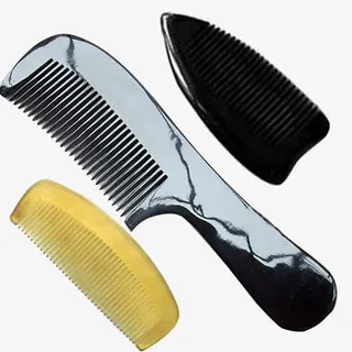 定制牛角梳免抠
