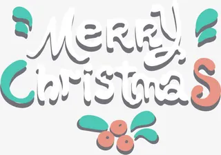 唯美白色艺术字免抠