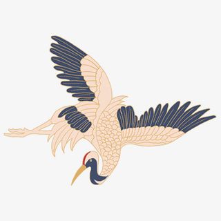 古风仙鹤动物装饰图标免扣素材免抠