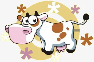 小花牛卡通图免抠