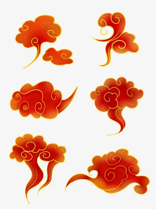 云朵 传统元素 浮云免抠