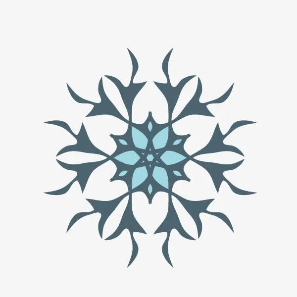 花纹底纹 雪花 装饰图案免抠