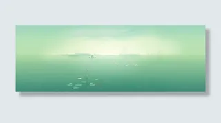 治愈系湖畔banner背景