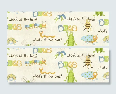 虫子聚会蜜蜂蚯蚓蚊子毛毛虫卡通昆虫背景图高清