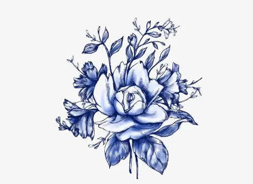 水彩花朵免抠