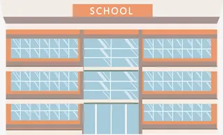 卡通学校建筑2免抠