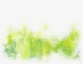绿色墨迹创意色彩免抠