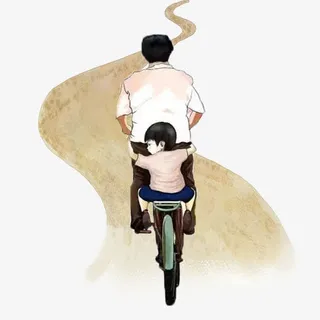 水彩父亲节素材免抠