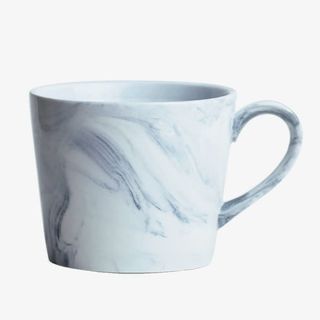 粉蓝灰大理石纹理杯子免抠