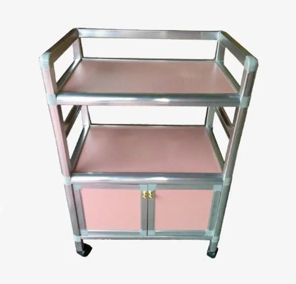 铝合金带门美容工具车免抠