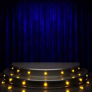 质感帐子舞台主图背景素材高清