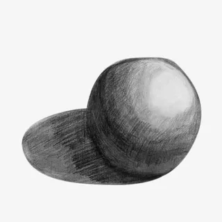 圆球几何石膏免抠