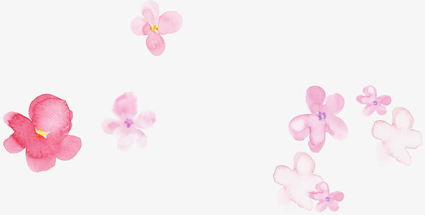 粉色春天花朵美景免抠