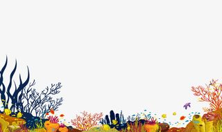 海底世界背景底部