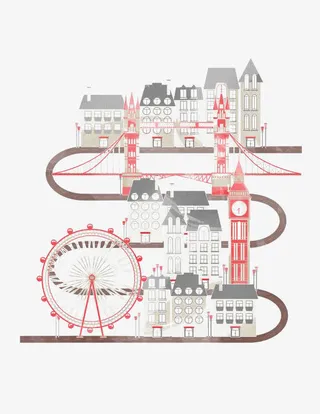 卡通城市游乐场免抠