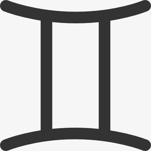 双子座符号图标免抠