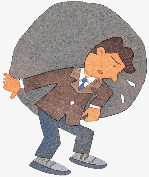背石头的男人免抠