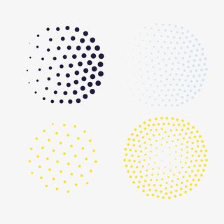 矢量装饰孟菲斯风格圆形免抠