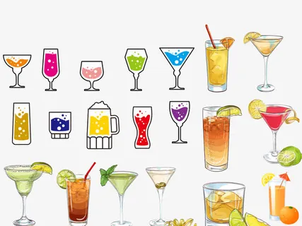 各种奶茶店饮品免抠