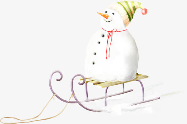 卡通雪人免抠