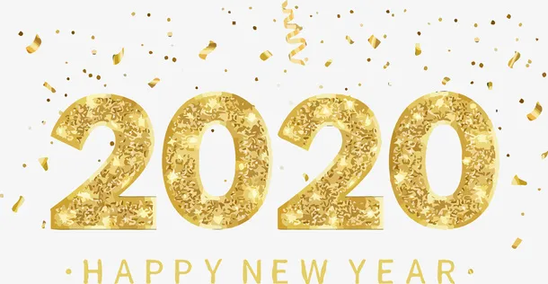 新年元素金色免抠