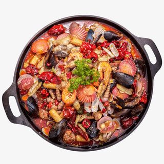 过年海鲜麻辣香锅火锅免抠