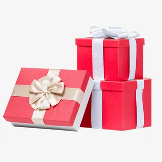 粉色可爱礼盒元素免抠