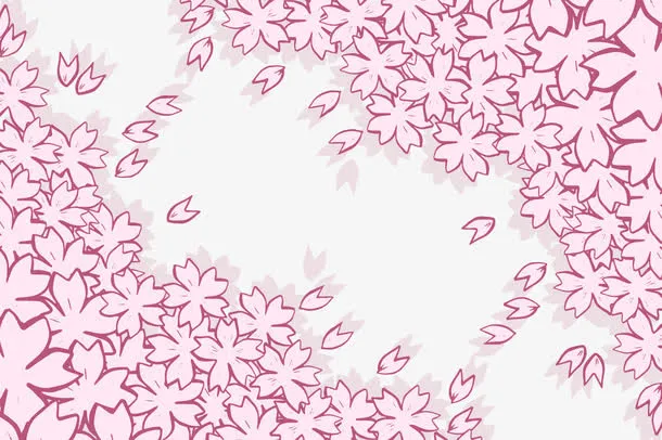 矢量樱花瓣免抠