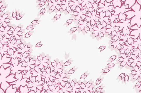 矢量樱花瓣免抠