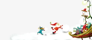 圣诞海报装饰免抠