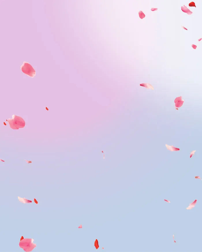 妇女节梦幻花瓣雨背景素材高清