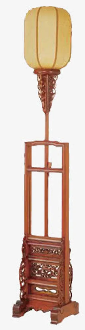 中国风复古柱灯免抠