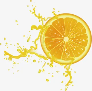 夏日橙子橙子效果免抠