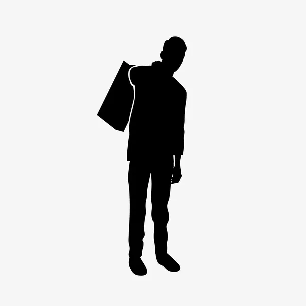 女人剪影图片素材手绘人物图片免抠