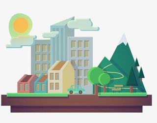 房子卡通素材免抠