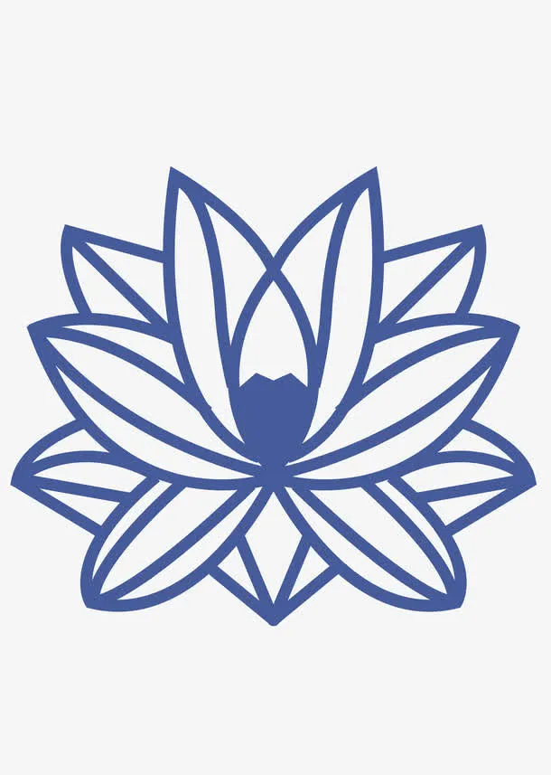 中式矢量荷花雕花隔断免抠