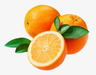 橙色香甜水果切碎的奉节脐橙实物免抠