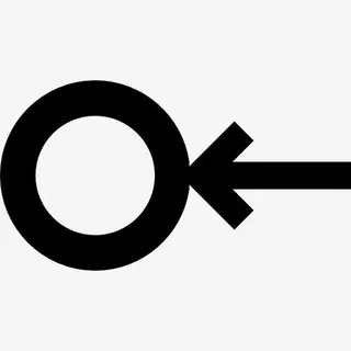 小圆圈的轮廓向左箭头图标免抠